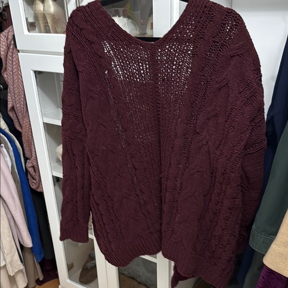 Miracle Burgundy Open-Front Cardigan - Picture 4 of 4
